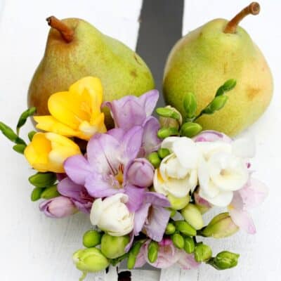 Pear and Freesia