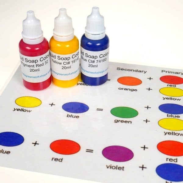 Colours for bath bomb kit