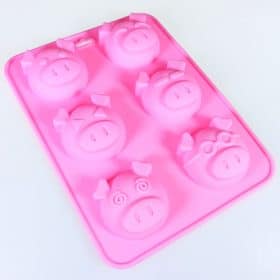 Piggy Silicone Mould - 6 Cavity