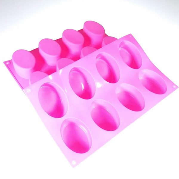 Oval Silicone Mould - 8 Cavity