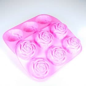 Rose Silicone Mould - 6 Cavity