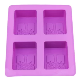 One Leaf Silicone Soap Mould - 4 Cavity