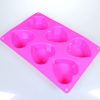 Heart Silicone Mould - 6 Cavity