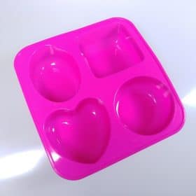 Multi Shapes Silicone Mould - 4 Cavity
