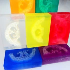 Loofah Slice Transparent Soap Kit 1kg - Melt and Pour