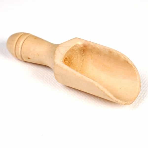 mini wooden scoop