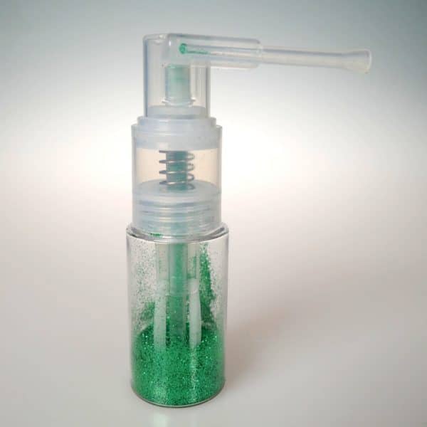 Clear Powder Spray Bottle with bio-glitter