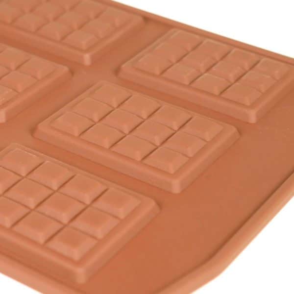 Chocolate Mini Block Silicone Mould closeup