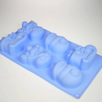 Christmas Deer Sled Snowman Silicone Mould