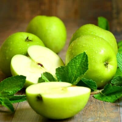 Fresh Mint and Apples