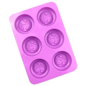 Round Bee 6 Cavity Silicone Mould