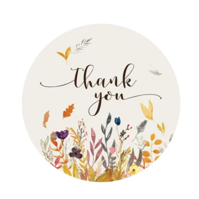 Thank you Flower Meadow Sticker1