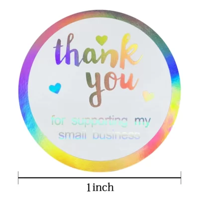 Thank you Rainbow Laser Stickers1