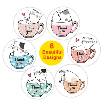 Cats in Teacups Stickers Gallery Photo