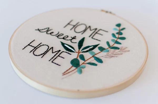Home Sweet Home Embroidery Kit Gallery Photo