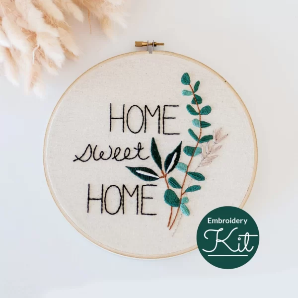 Home Sweet Home Embroidery Kit Main Photo