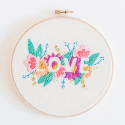 LOVE Colourful Embroidery Kit galleryPhoto