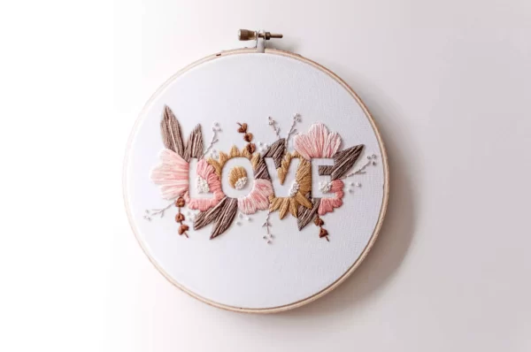 LOVE Embroidery Kit Gallery Photo