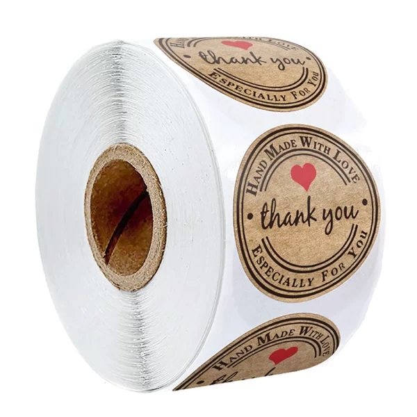 Vintage Thank You Stickers Main
