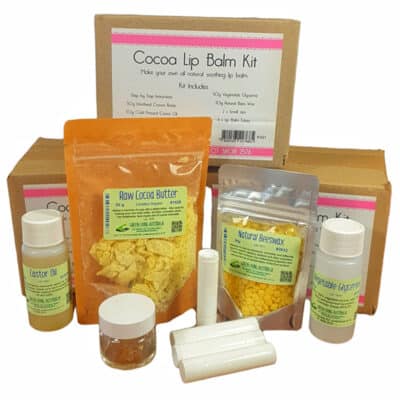 Cocoa Lip Balm Kit Ingredients