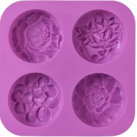 Summer Flower 4 Cavity Silicone Mould