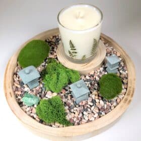 Zen Garden Decor Candle Kit - Pebbles