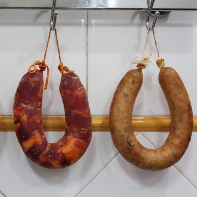 Stainless Steel Meat and Cheese Hooks Chorizo and Alheira