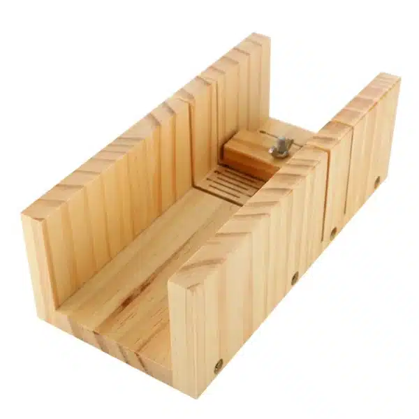 Wooden Cutting Box with Ruler Markers1